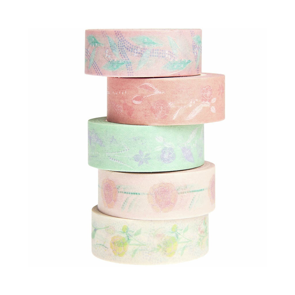 WASHITEIPPI 5KPL | PASTELLIKUKAT