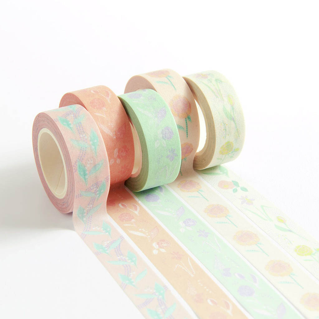 WASHITEIPPI 5KPL | PASTELLIKUKAT