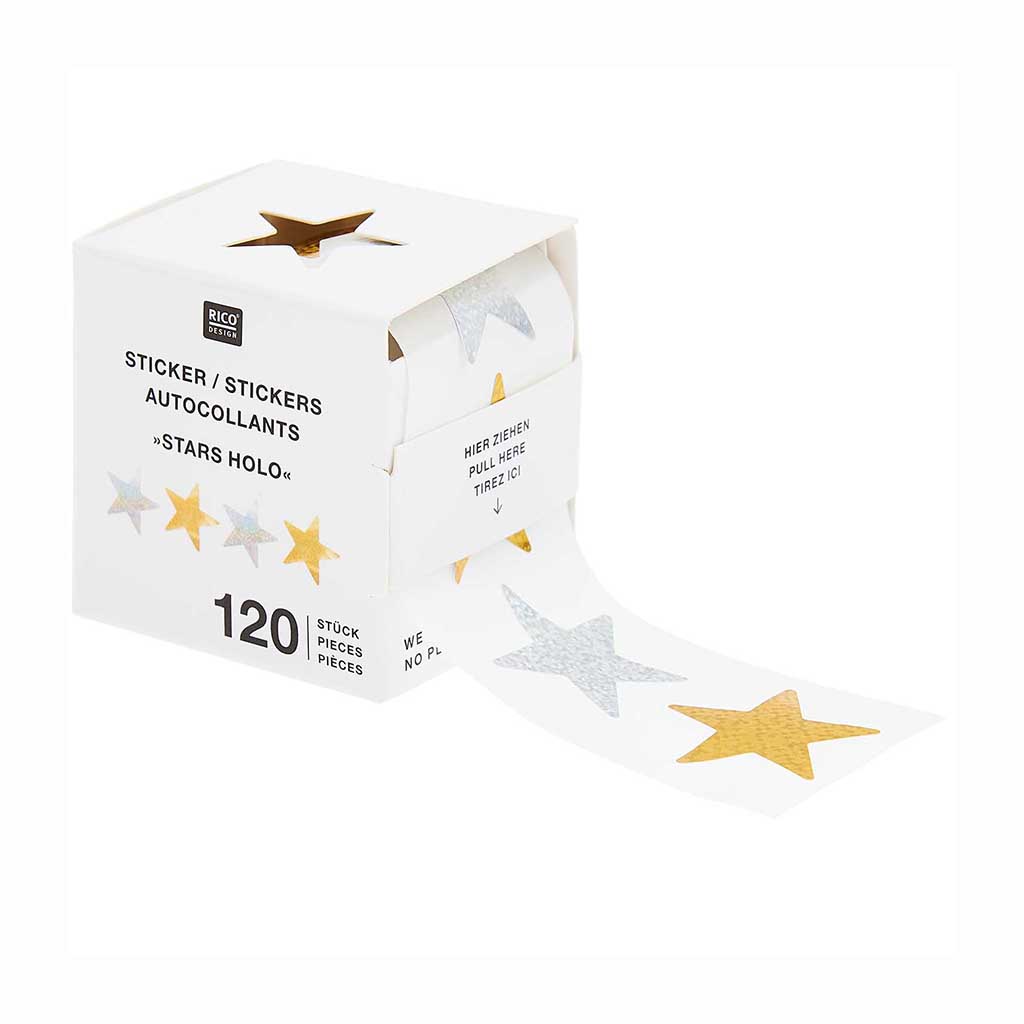 HOLOGRAMMITARRAT 120KPL - TÄHDET