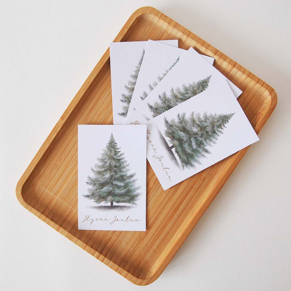 KORTTIKUVA 5KPL | KUUSI KULTAFOLIO