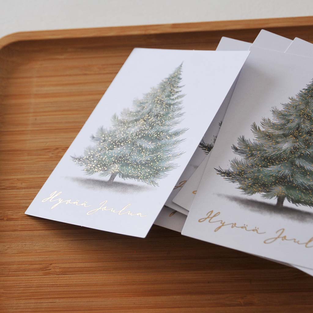 KORTTIKUVA 5KPL | KUUSI KULTAFOLIO