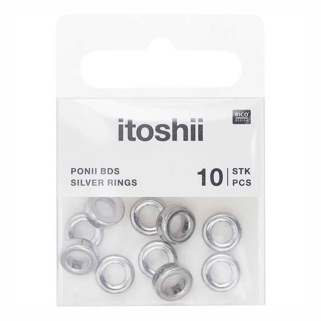 PONII BEADS, METALLINVÄRISET HELMET