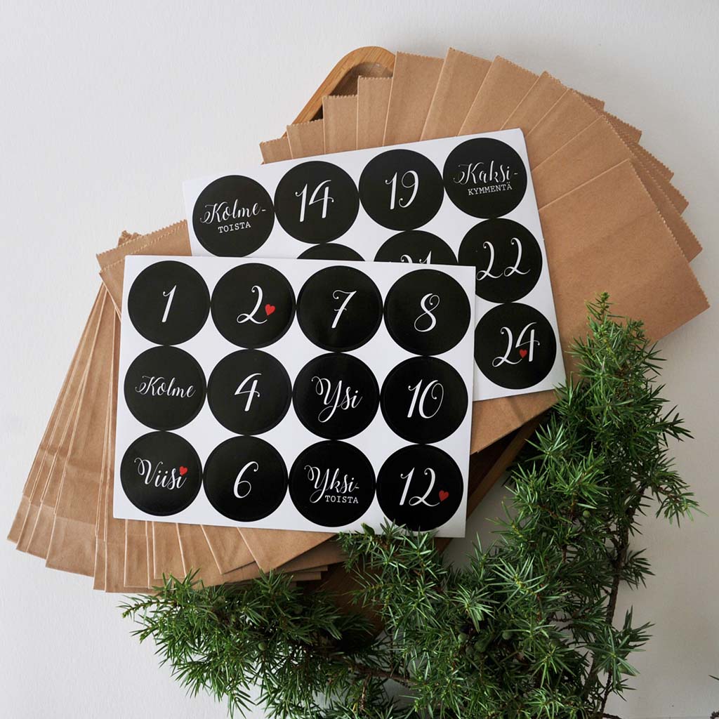 DIY JOULUKALENTERI | PUSSIT & TARRAT – NATUR