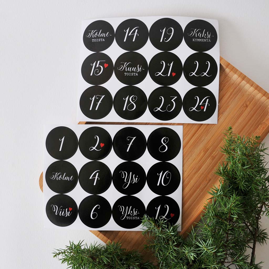 DIY JOULUKALENTERI | PUSSIT & TARRAT – NATUR