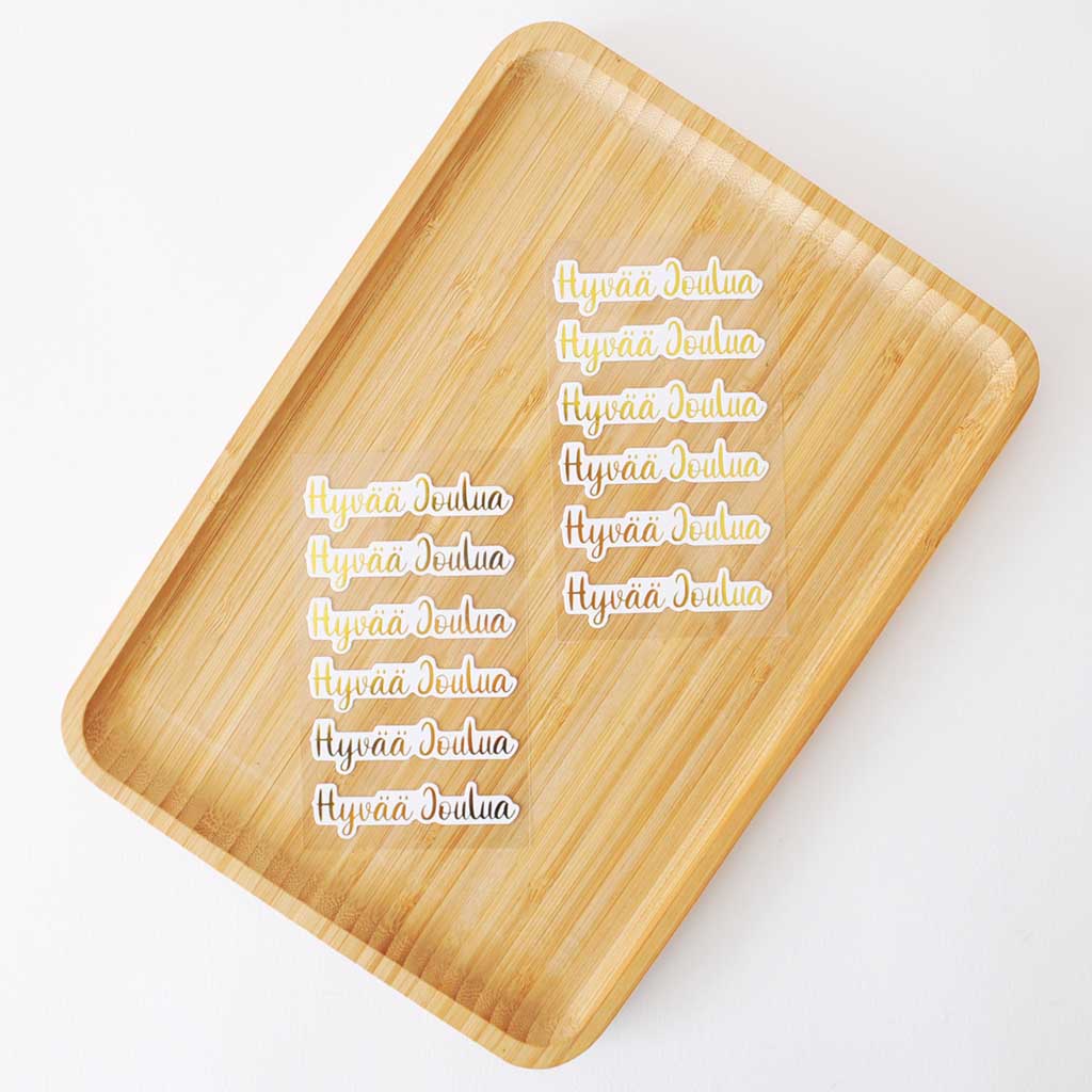 TEKSTITARRA | HYVÄÄ JOULUA – KULTAFOLIO