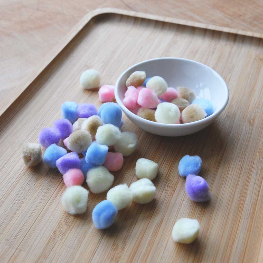 POMPOM -PALLOT 50KPL, PASTELLISÄVYT