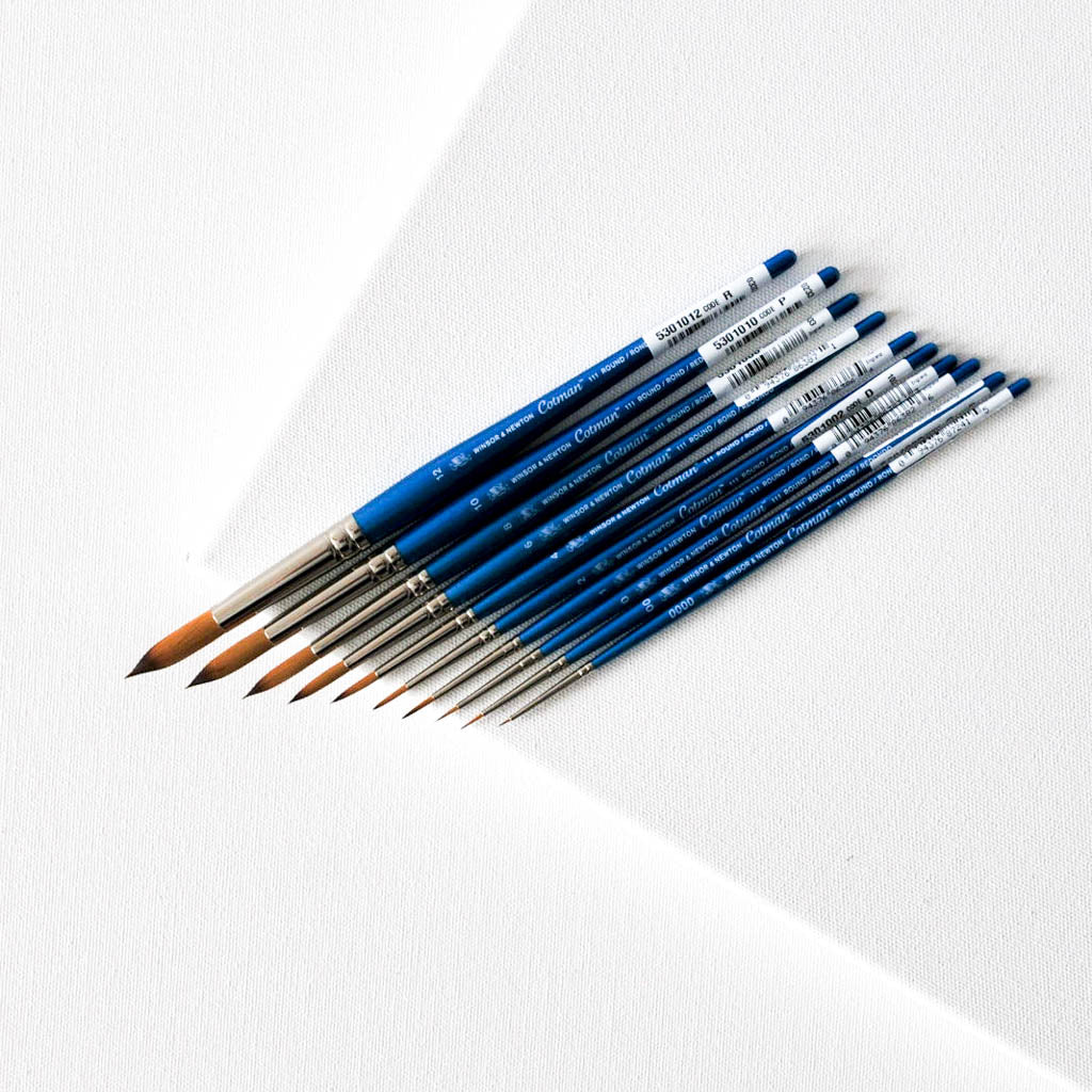 COTMAN 111 PYÖREÄ KEINOKUITU AKVARELLISIVELLIN | POISTUVA TUOTE