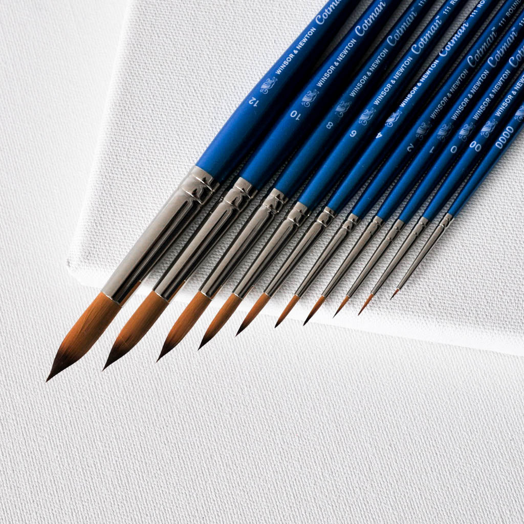 COTMAN 111 PYÖREÄ KEINOKUITU AKVARELLISIVELLIN | POISTUVA TUOTE