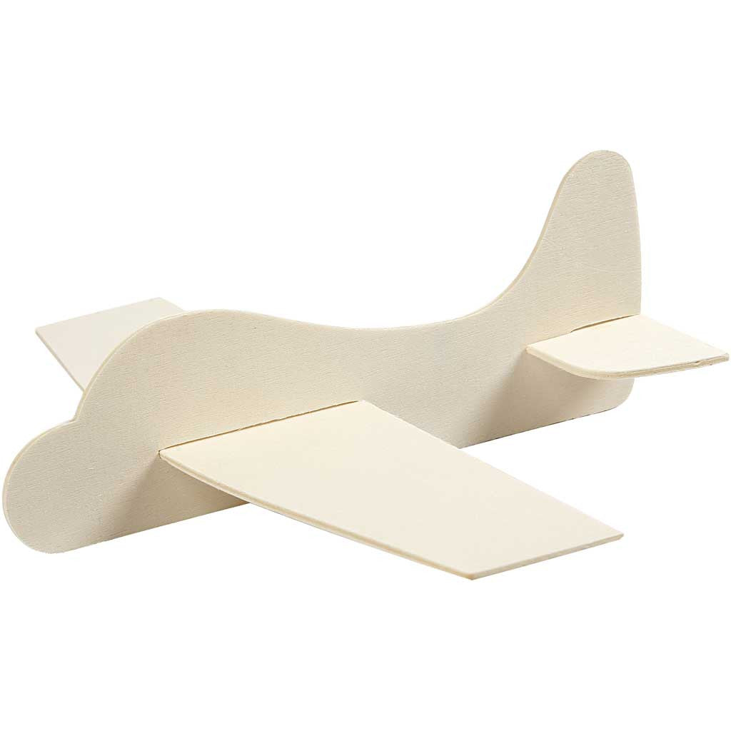 PUINEN KOOTTAVA LENTOKONE 21,5×25,5CM