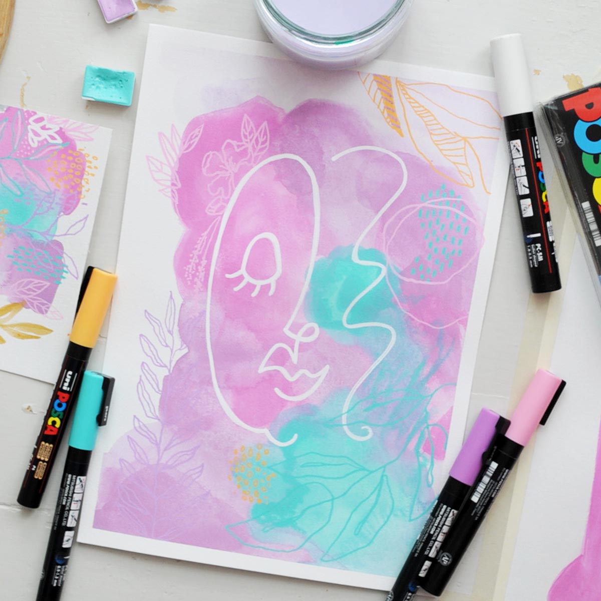 POSCA -MAALITUSSI -SETTI 8KPL