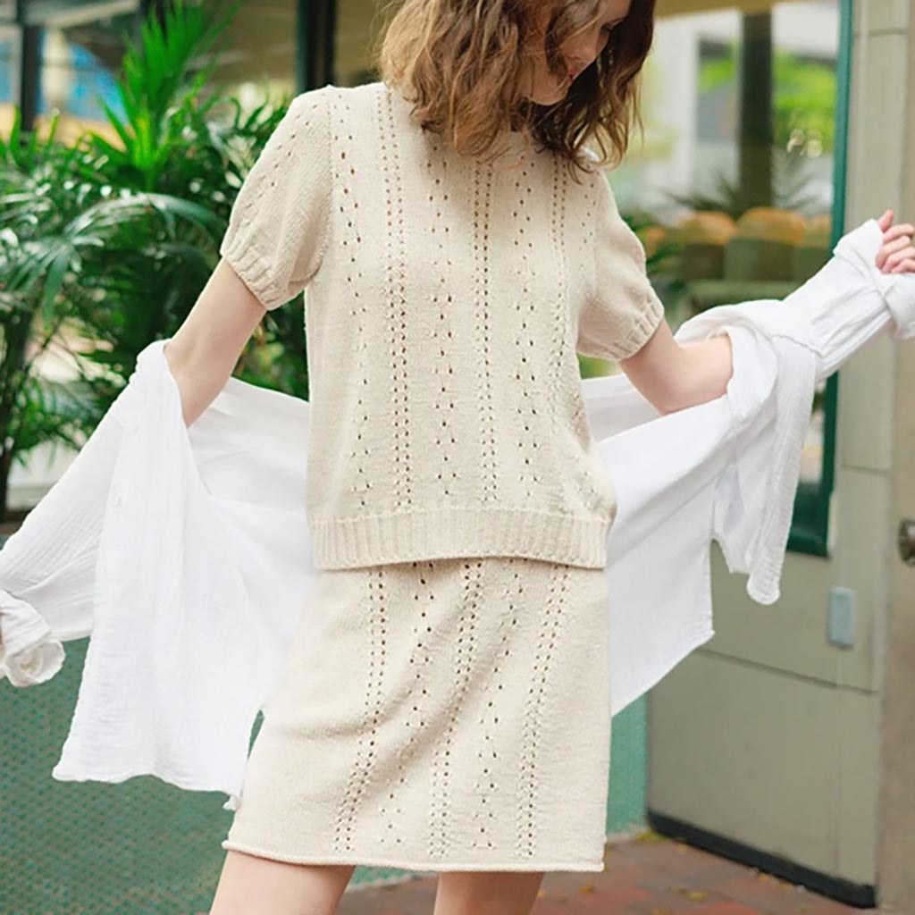 NEULEOHJE | CORNELIA TEE & SKIRT – 2404 NR. 9A & 9B