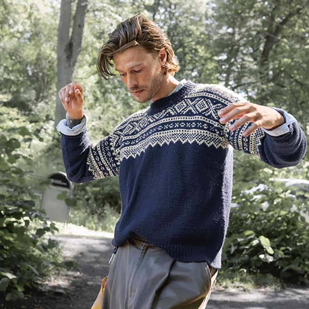 NEULEOHJE | MARIUS SWEATER FOR A MAN – 2410 NR. 3
