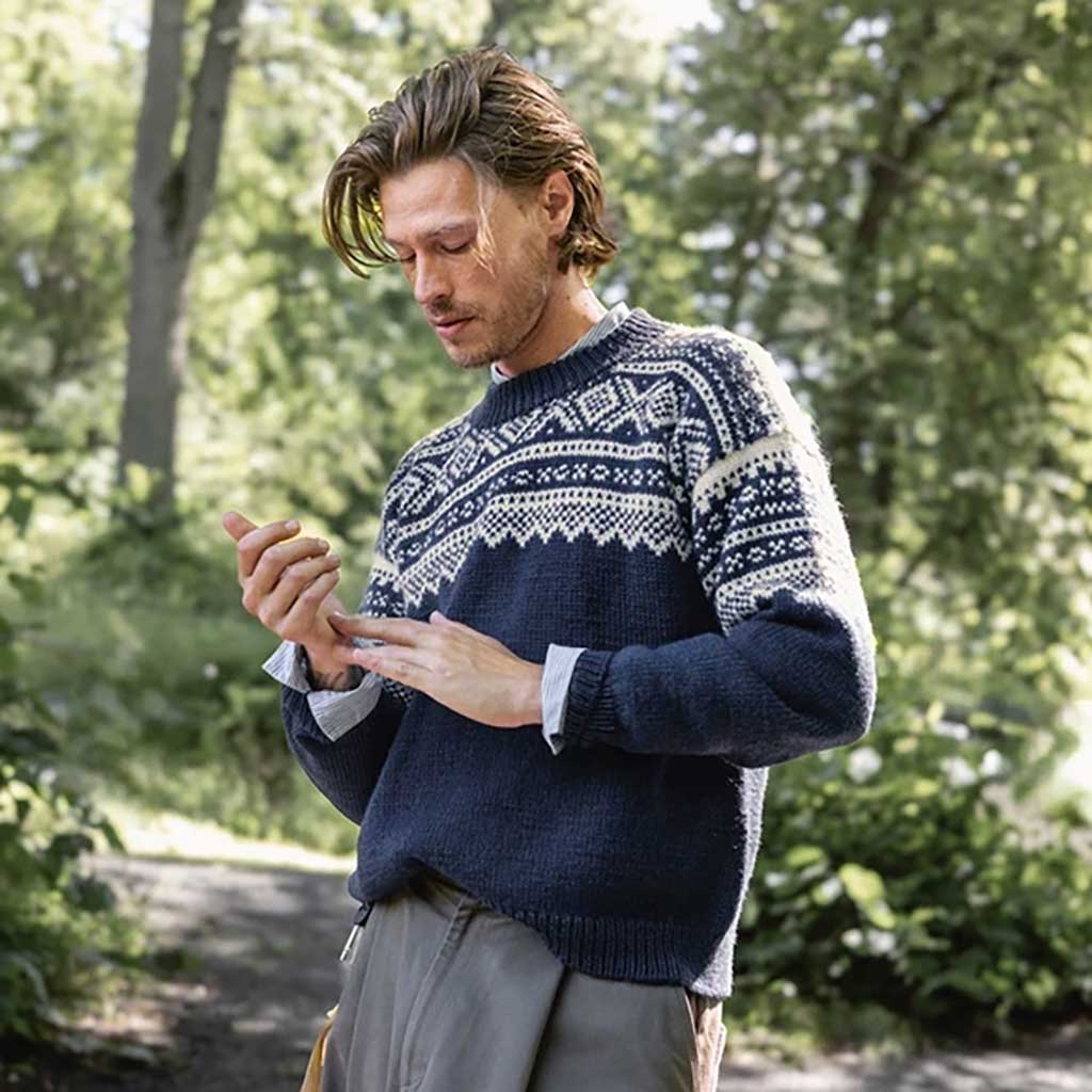 NEULEOHJE | MARIUS SWEATER FOR A MAN – 2410 NR. 3