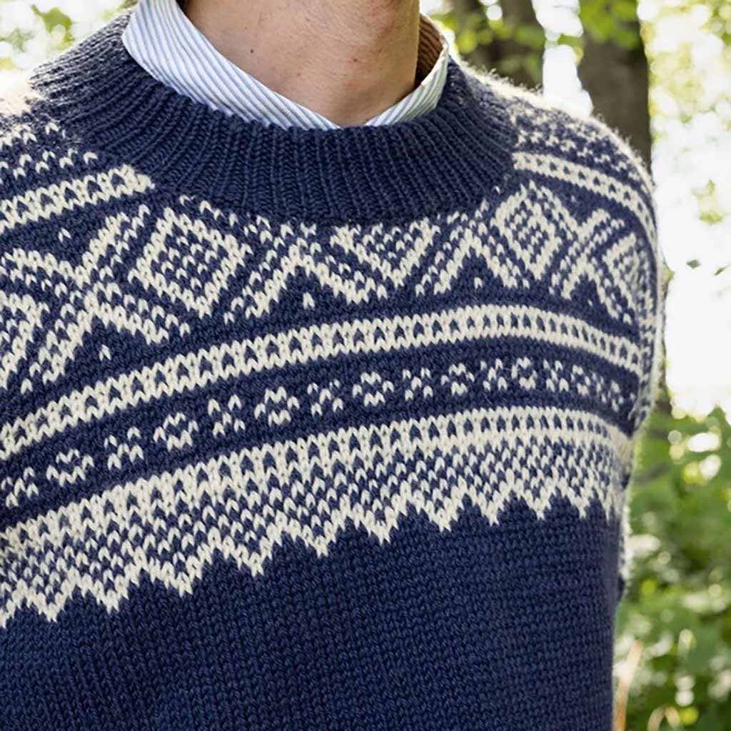 NEULEOHJE | MARIUS SWEATER FOR A MAN – 2410 NR. 3