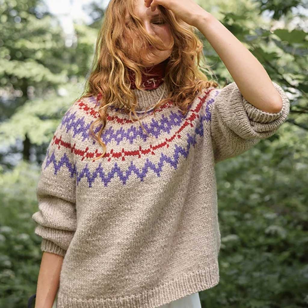 NEULEOHJE | POLAR-LIGHT LADIES SWEATER – 2410 NR. 7