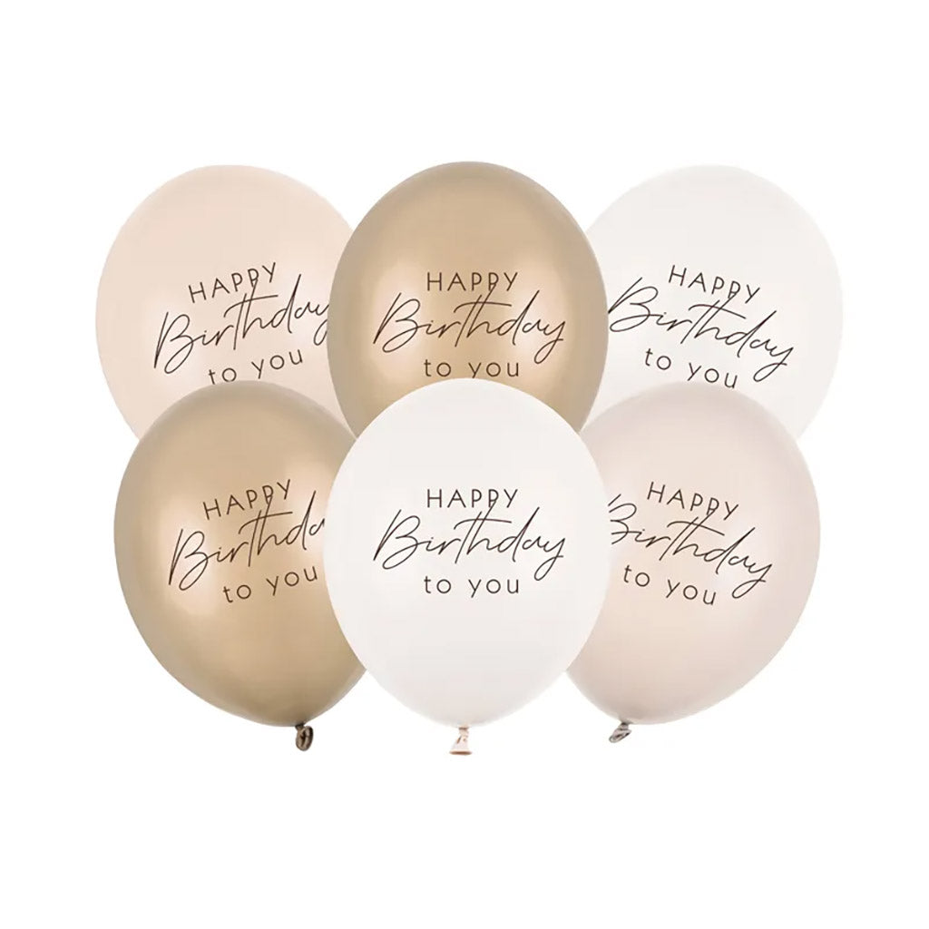 ILMAPALLOLAJITELMA 6KPL | HAPPY BIRTHDAY
