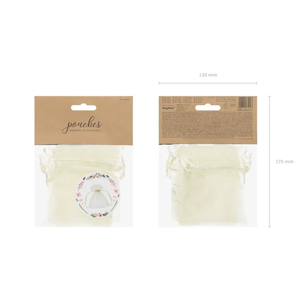 ORGANZA PUSSI 10KPL