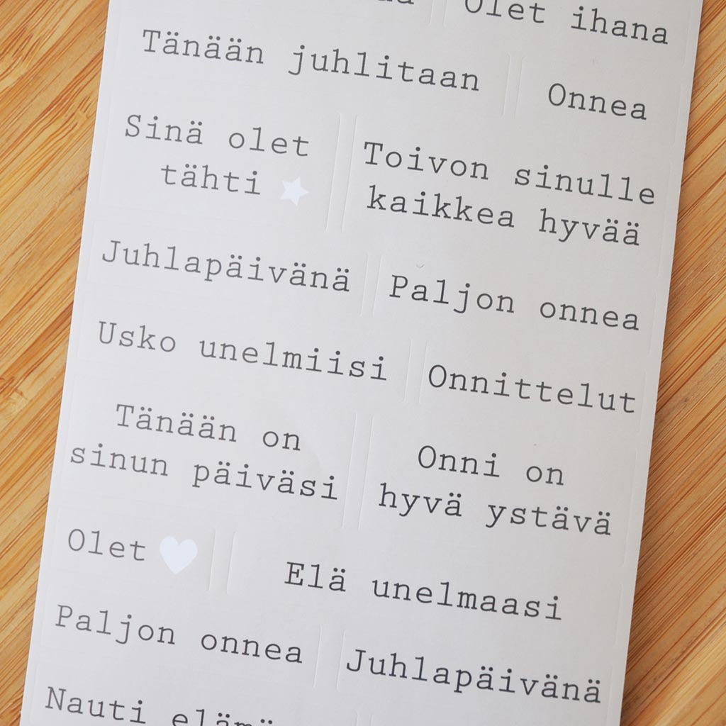 TEKSTITARRAT SANONNAT | NATUR